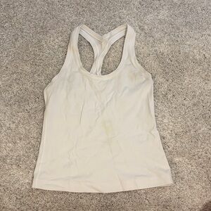 lululemon athletica White Racerback Training Tank